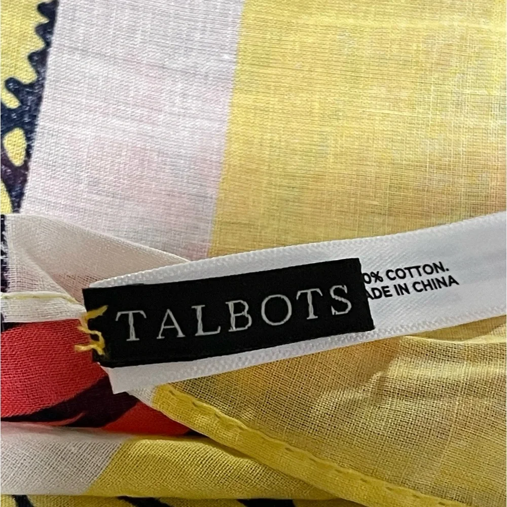 Talbots Women's Floral Oblong Scarf